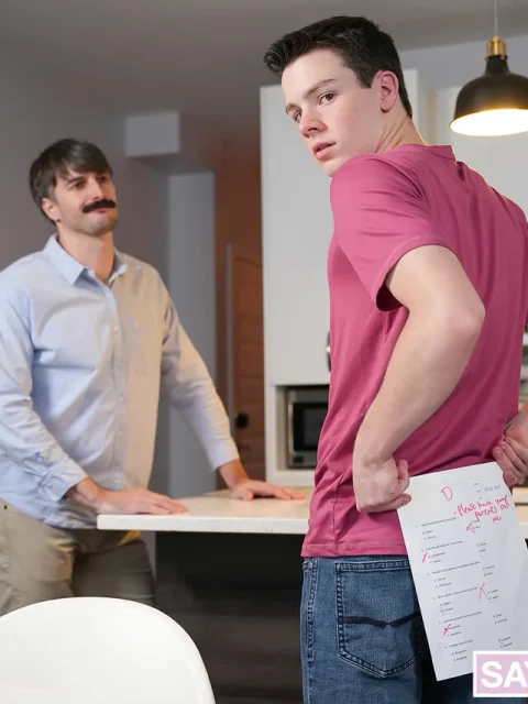 Texas twink strokes his stepdad while pounding him deep