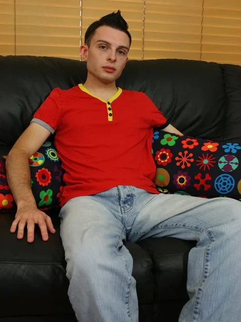 Jamie and Tyler, two white boys, strip bare during their gay encounter